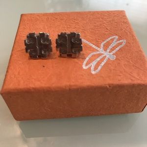Authentic Tory Burch Silver Studs
