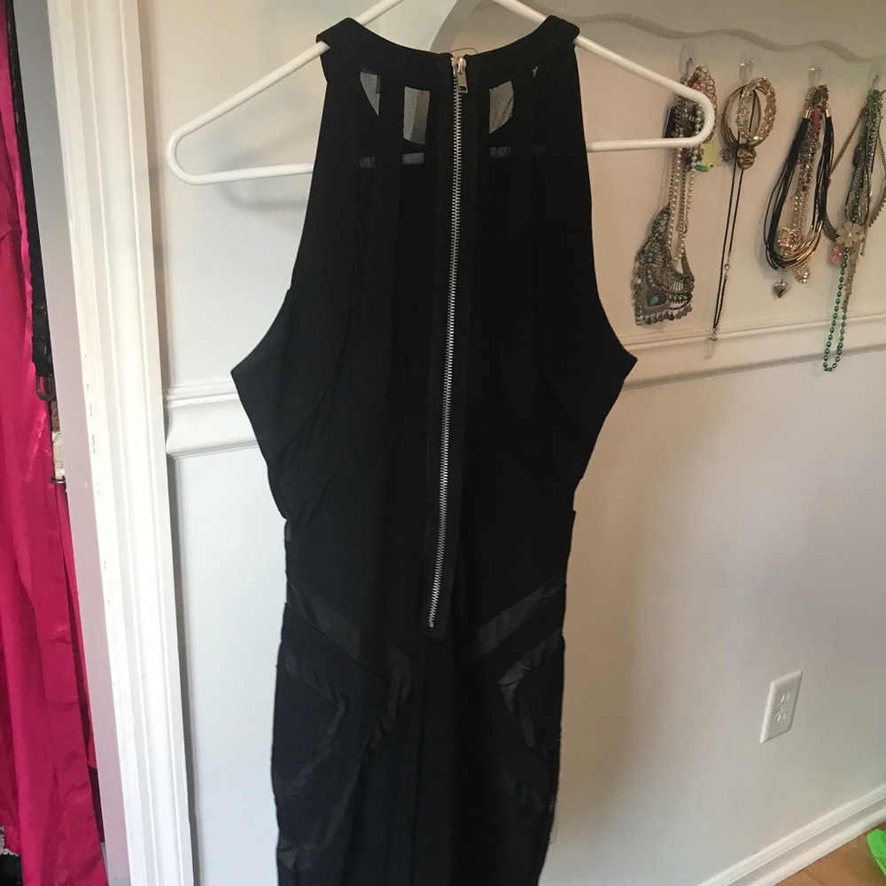 Black mesh mini dress - Picture 2 of 2