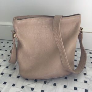 Vintage Beige Sonoma Coach Cross Body Bucket Bag