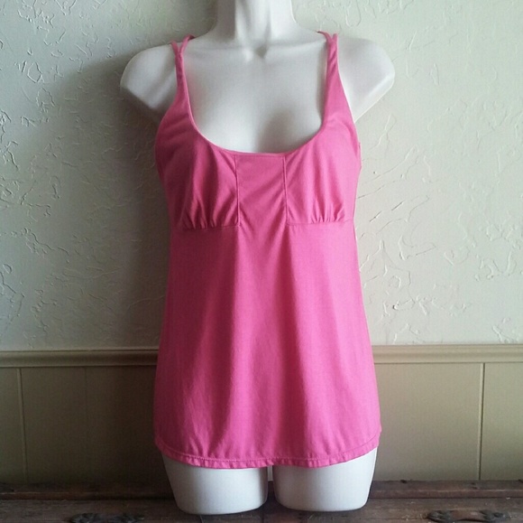 NWOT Pink Strappy Bra Top - Picture 1 of 6