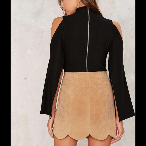 M-123 Noah suede mini skirt - Picture 2 of 5