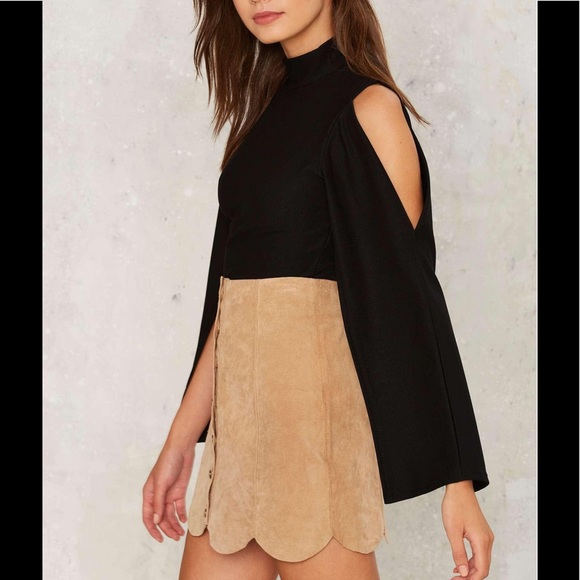 M-123 Noah suede mini skirt - Picture 3 of 5