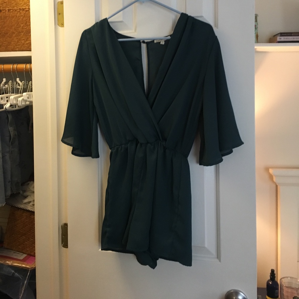 green charlotte russe romper