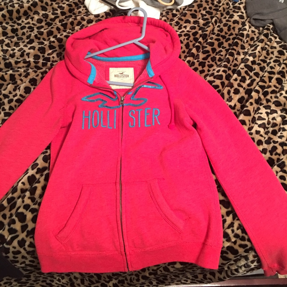 Red hollister jacket!