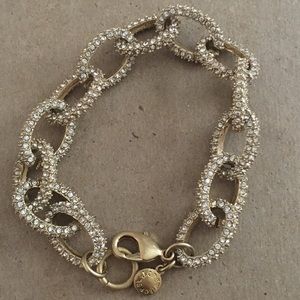 J Crew Rhinestone Link Bracelet