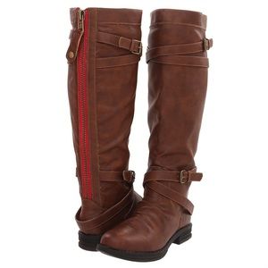 Madden Girl Cognac Zerge Boots