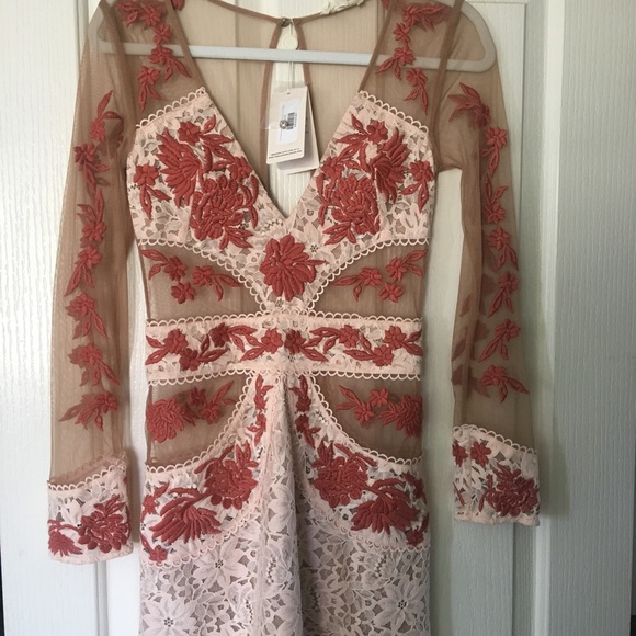 For Love And Lemons Dresses & Skirts - For love & Lemons Mallorca Tulle Mini Dress Melon