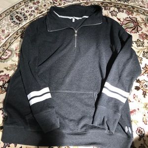 Victoria secret half zip up black hoodie