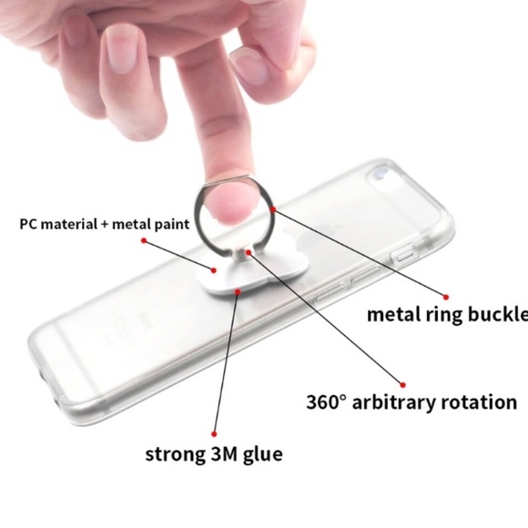 2/$15 - Flower Ring Pop Socket - GOLD - Picture 3 of 4