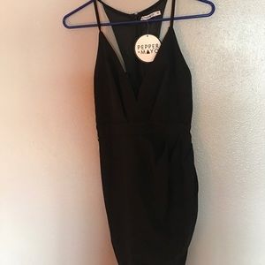 Peppermayo Ranger Danger Bodycon Dress - Black