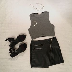 H&M biker skirt