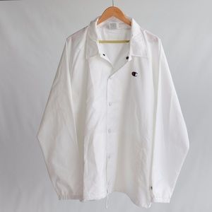 white windbreaker champion