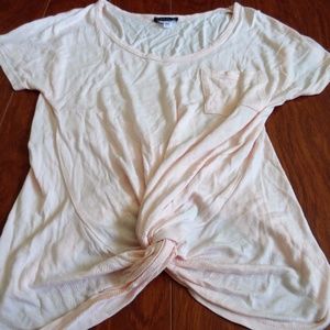 Light Pink VENUS Knotted Tee