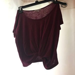 Maroon crop top