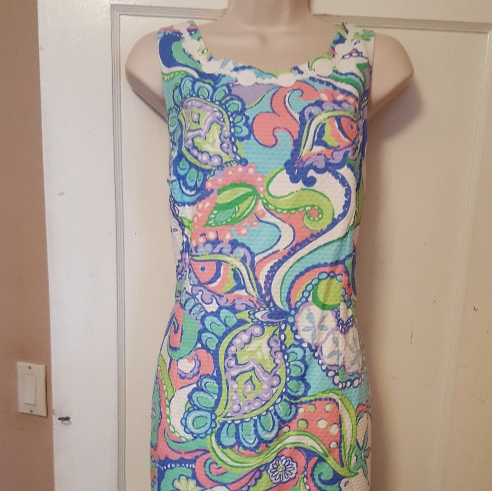 Lilly Pulitzer paisley beach shift dress NWOT 12