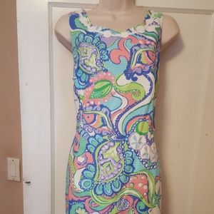 Lilly Pulitzer paisley beach shift dress NWOT 12