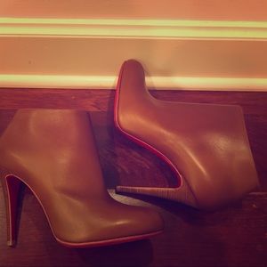 Christian Louboutin Tan Booties