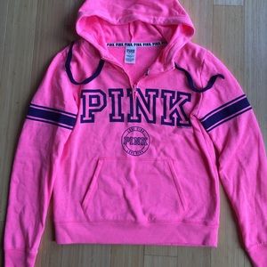 PINK VS quarter zip hoodie