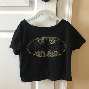 Batman Rhinestone crop top