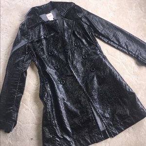 CANDIES BLACK TRENCH COAT