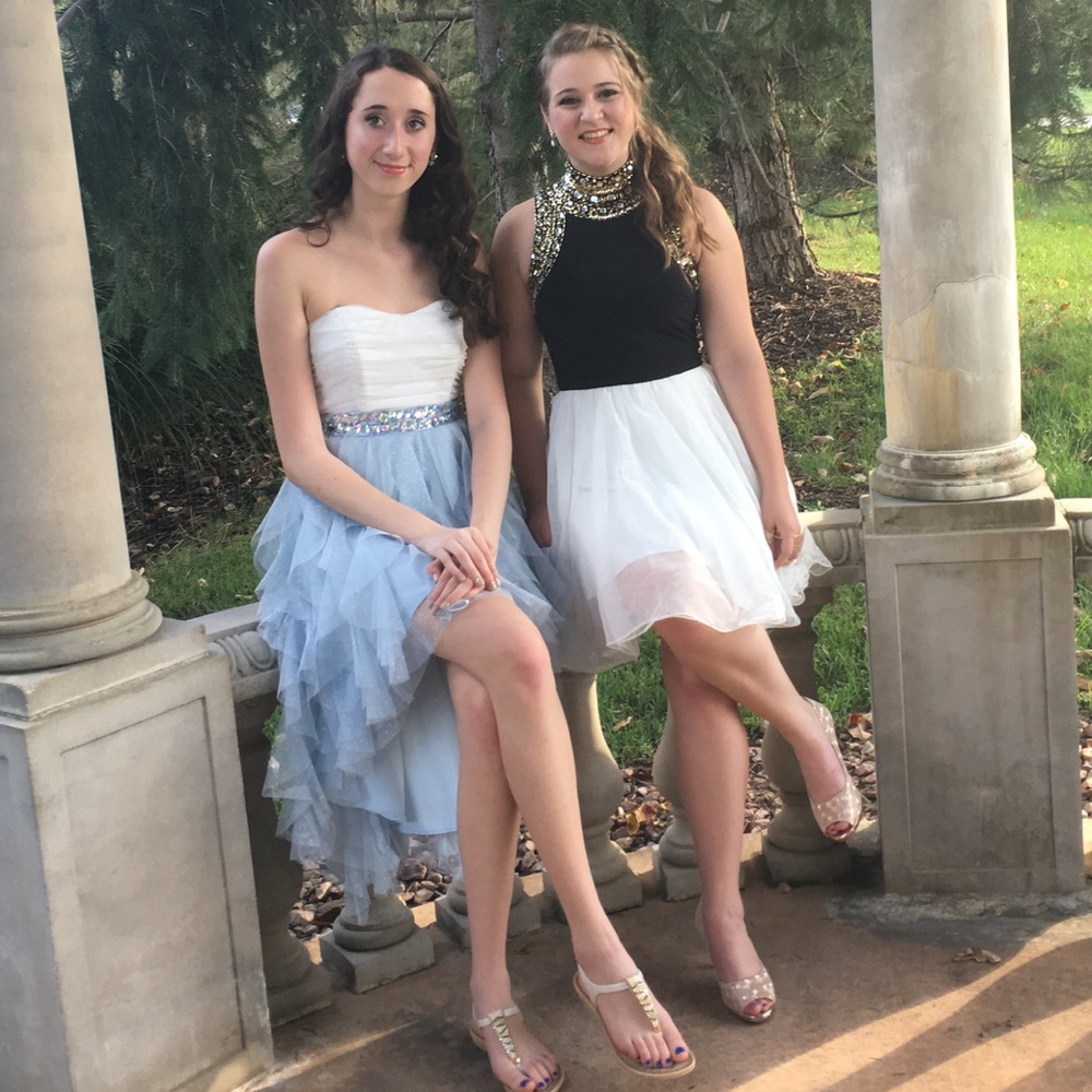 Black and Gold Homecoming Dress