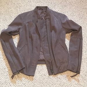 Free People suede moto jacket