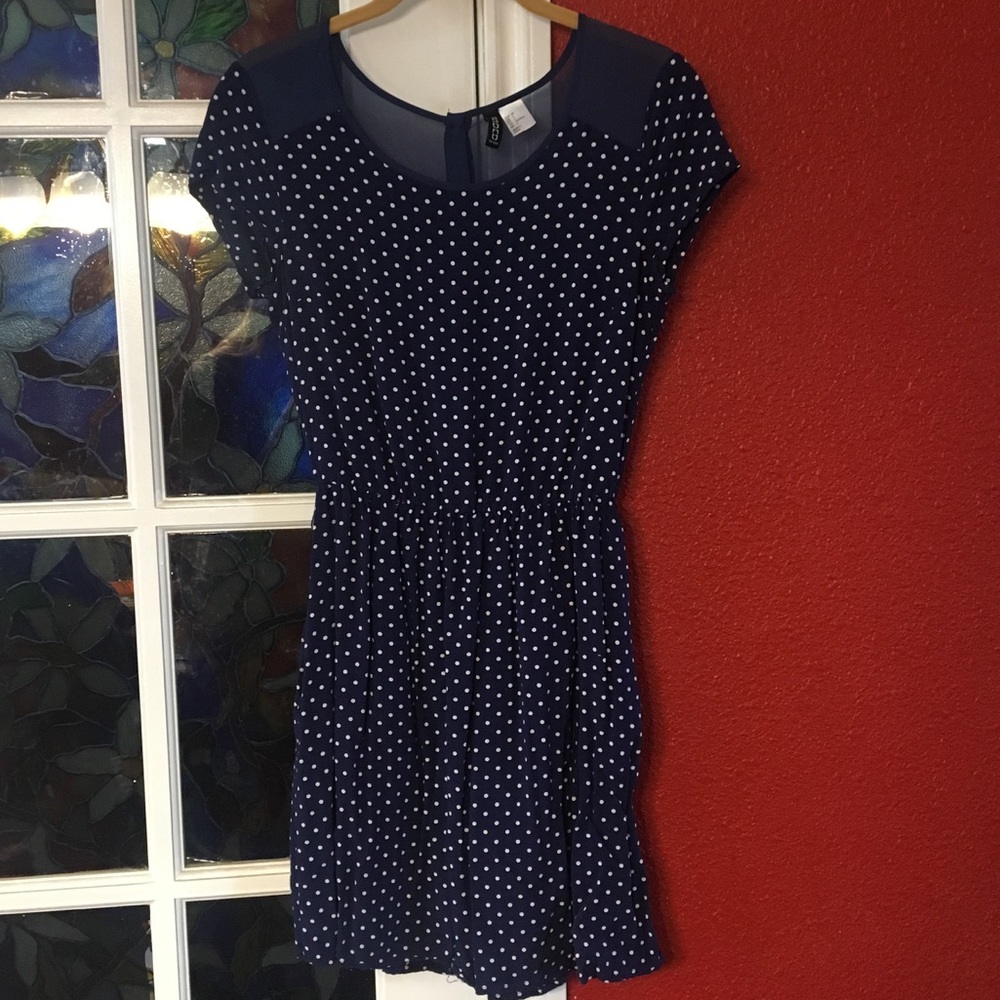 Polka dot casual dress