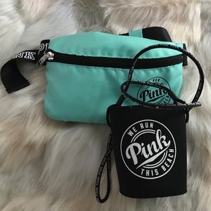 PINK Victoria Secret Fanny Pack and Koozie