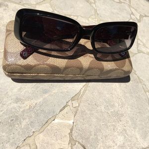 Coach women's sunglasses, black
