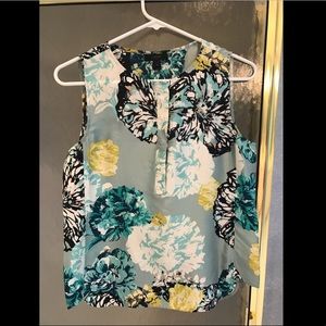 J. Crew floral silk top
