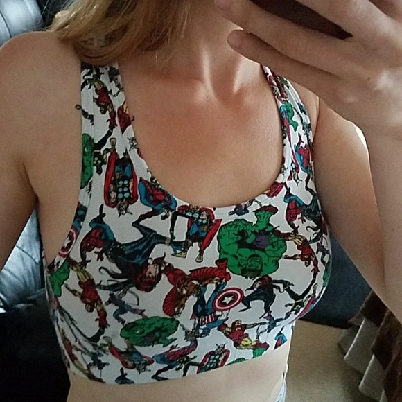 Marvel Other - Marvel Comics Superhero Sports Bra