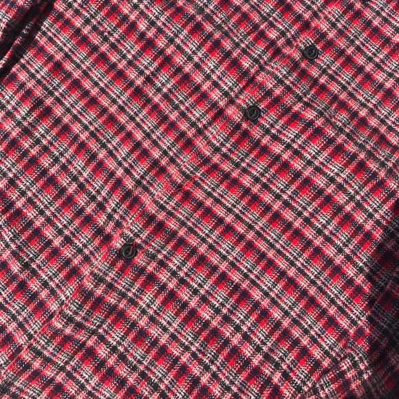Guess Jeans Red, White, and Blue Flannel Sz Medium - Picture 3 of 4