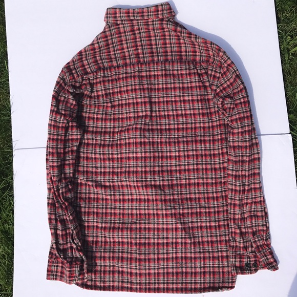 Guess Jeans Red, White, and Blue Flannel Sz Medium - Picture 2 of 4