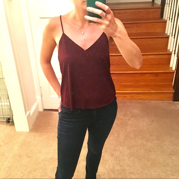 Brandy Melville Tops - NWOT Brandy Melville Top Wine Color Small