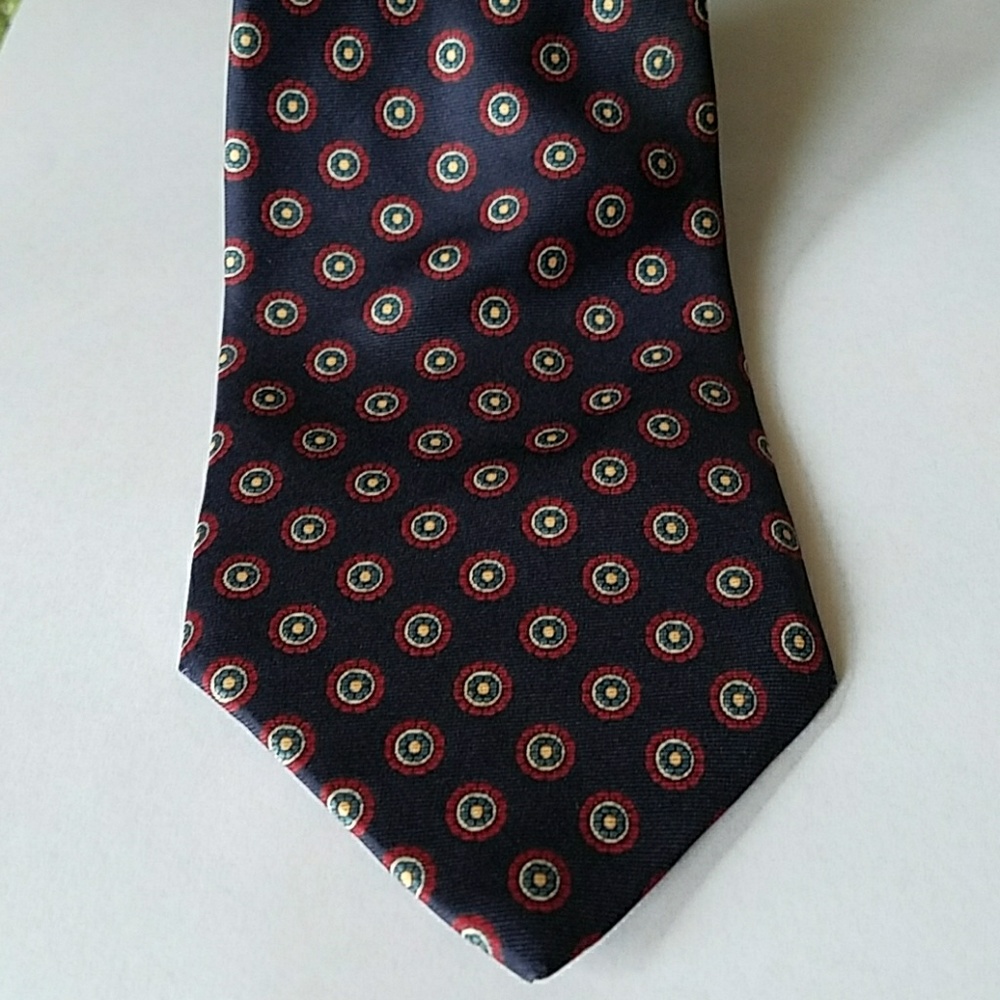 Vintage Christian Dior Monsieur navy blue tie