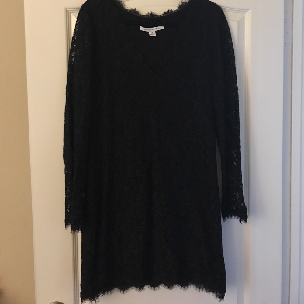 Black lace dress