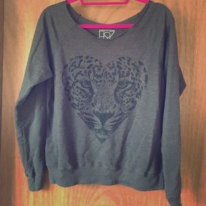 Distressed Leopard Sweater