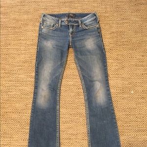 Silver Tuesday Jean dark wash low rise flare Jean