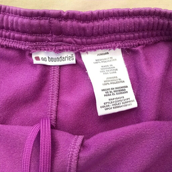 No Boundaries Purple Athletic Shorts - Picture 5 of 6