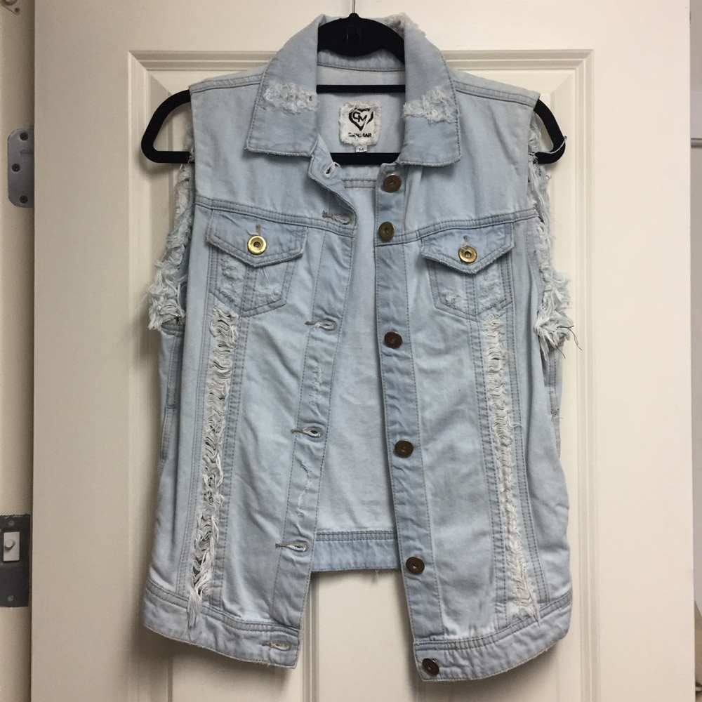 NWOT LF Carmar denim vest