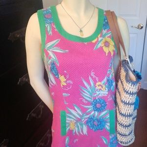 Lilly Pulitzer Bright Pink and Floral Dress