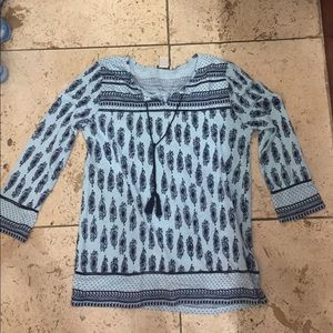 Blue lucky brand blouse