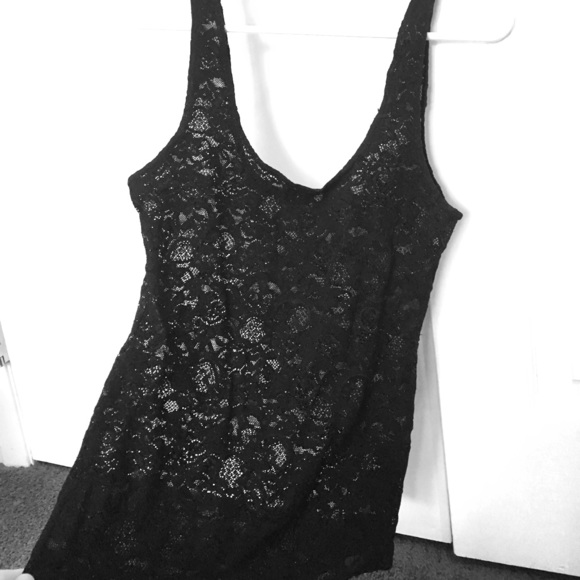 Tight Black Sheer Tank - Picture 1 of 3