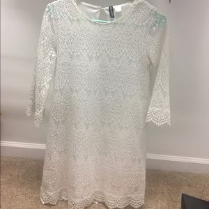 White lace dress