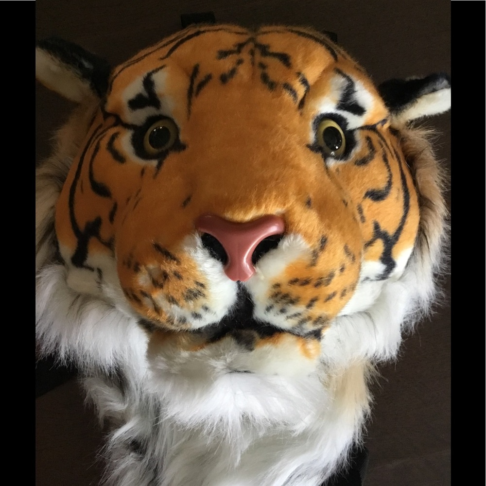 Backpacks Tiger heads 3 D