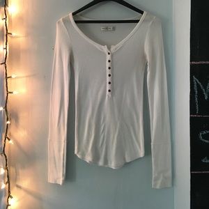 Abercrombie & Fitch Long sleeve white shirt