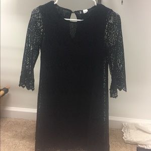 Black lace dress