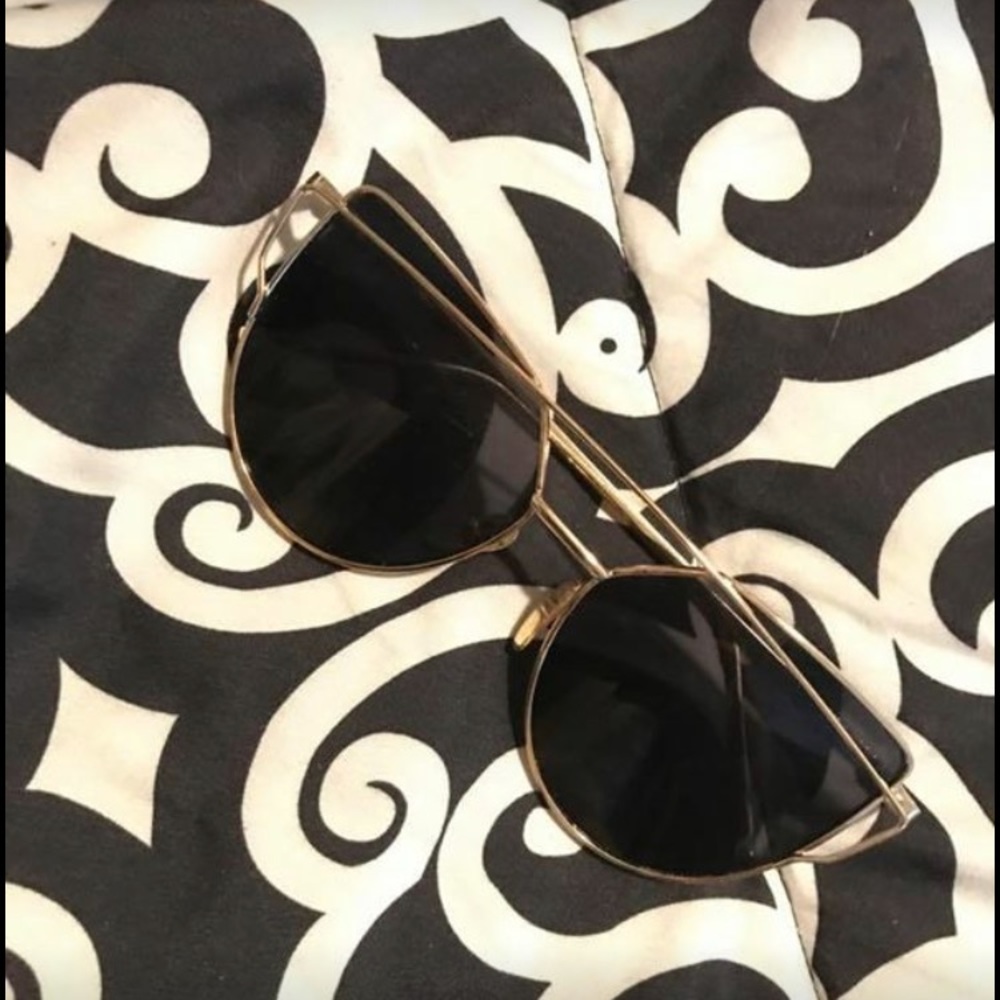 Black and gold sunglasses