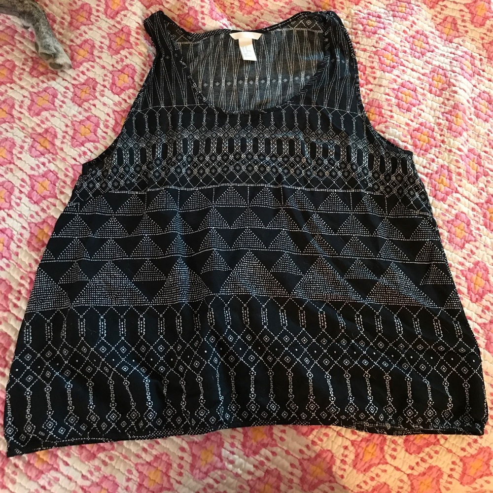 Aztec pattern tank top