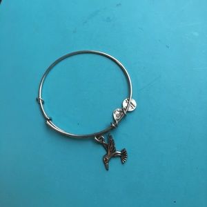 Alex and Ani "Virtuous Dove" silver bangle